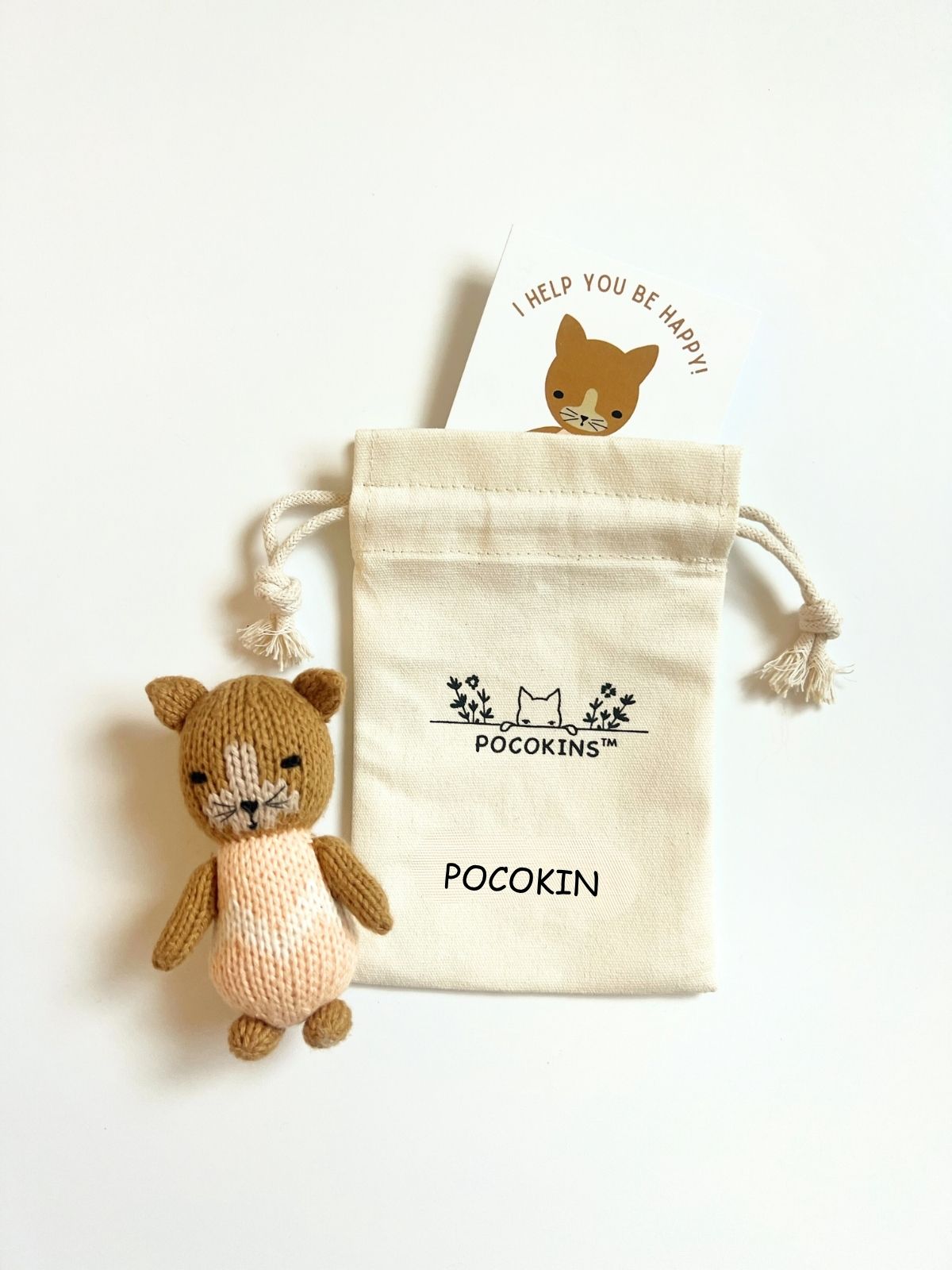 3” PocoKin - Tabby the Cat (HAPPINESS)
