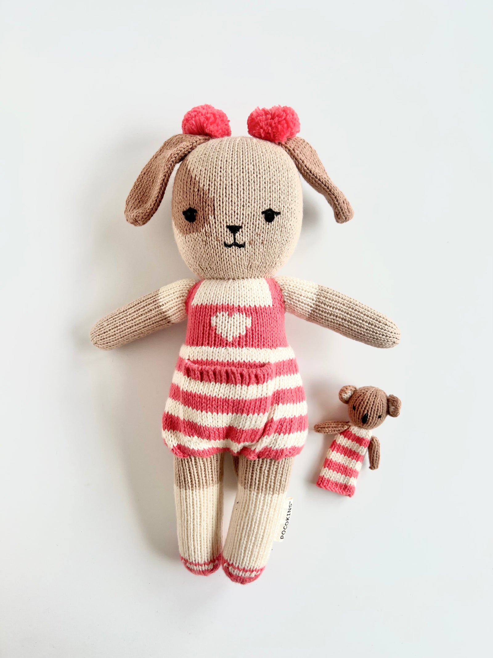 12" Delilah the Dog with Mini Finger Puppet Dot the Koala